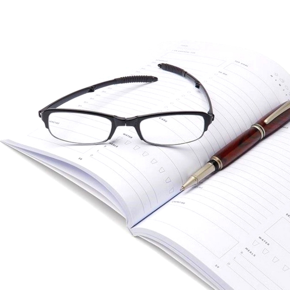 Medline Unisex Black Reading Glasses